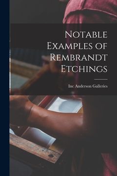 portada Notable Examples of Rembrandt Etchings (en Inglés)