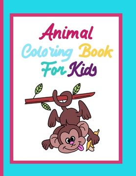 portada Animal coloring book for kids (en Inglés)