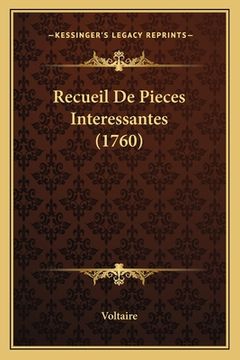 portada Recueil De Pieces Interessantes (1760) (en Francés)