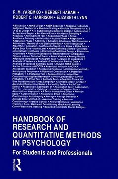 portada Handbook of Research and Quantitative Methods in Psychology: For Students and Professionals