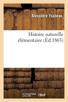 portada Histoire Naturelle Élémentaire (in French)