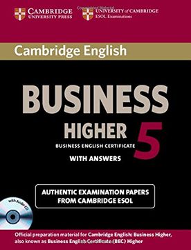 portada Cambridge English Business 5 Higher Self-Study Pack (Student's Book With Answers and Audio cd) (Bec Practice Tests) (in English)