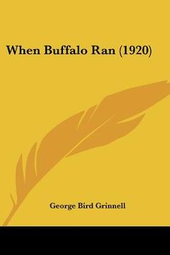 portada when buffalo ran (1920) (in English)