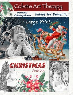 portada Dementia Coloring Books Christmas Babies (in English)