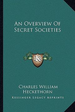 portada an overview of secret societies (in English)