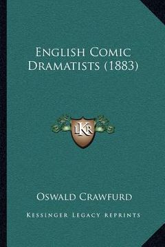 portada english comic dramatists (1883) (en Inglés)