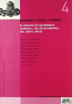 portada Cabanes, Sitges I Tombes (Quaderns Arqueologia, 4)