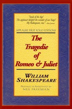 portada the tragedie of romeo & juliet: applause first folio editions (en Inglés)