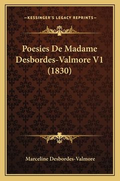 portada Poesies De Madame Desbordes-Valmore V1 (1830) (en Francés)