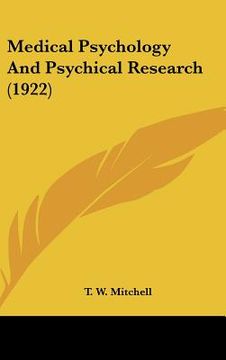 portada medical psychology and psychical research (1922) (en Inglés)