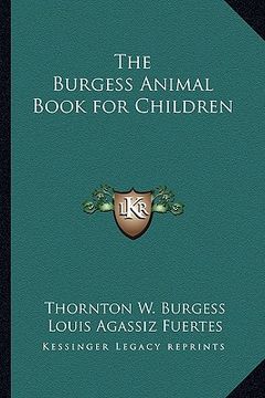 portada the burgess animal book for children (en Inglés)