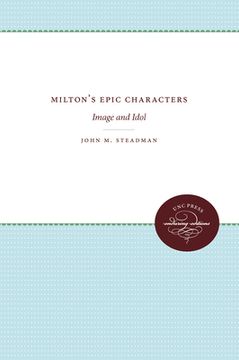 portada milton's epic characters: image and idol (en Inglés)