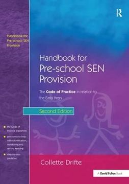 portada Handbook for Pre-School Sen Provision (en Inglés)