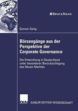 portada Börsengänge aus der Perspektive der Corporate Governance: Die Entwicklung in Deutschland unter besonderer Berücksichtigung des Neuen Marktes