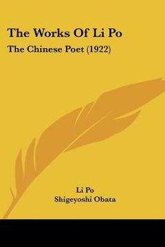 portada the works of li po: the chinese poet (1922) (in English)