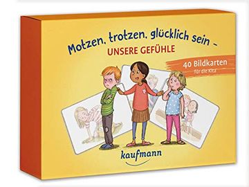 portada Motzen, Trotzen, Glücklich Sein - Unsere Gefühle: 40 Bildkarten für die Kita (Praxisideen für Kindergarten und Kita) (en Alemán)