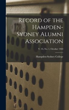 portada Record of the Hampden-Sydney Alumni Association; v. 35, no. 1, October 1960 (in English)