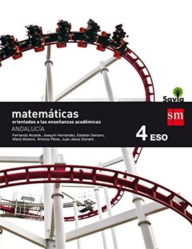 portada Matemáticas orientadas a las enseñanzas académicas. 4 ESO. Savia. Andalucía