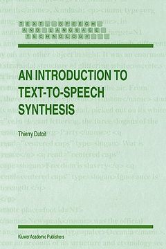 portada an introduction to text-to-speech synthesis (en Inglés)