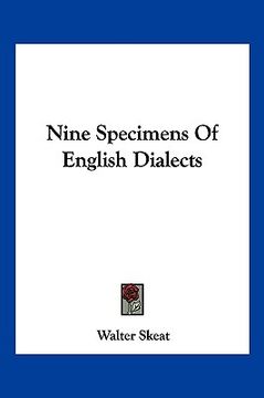 portada nine specimens of english dialects (in English)