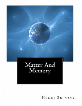 portada matter and memory (en Inglés)