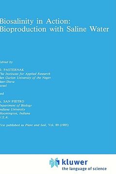 portada biosalinity in action: bioproduction with saline water (en Inglés)