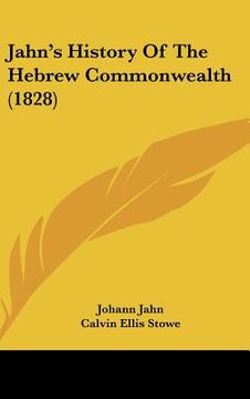 portada jahn's history of the hebrew commonwealth (1828) (en Inglés)