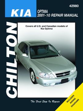 portada Chilton's Kia Optima 2001-10 Repair Manual (en Inglés)