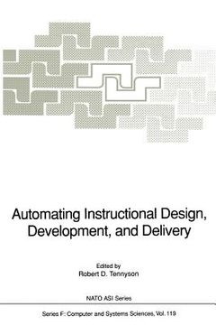 portada automating instructional design, development, and delivery (en Inglés)