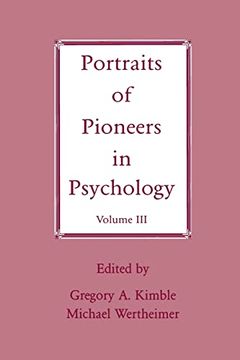 portada Portraits of Pioneers in Psychology: Volume iii (en Inglés)