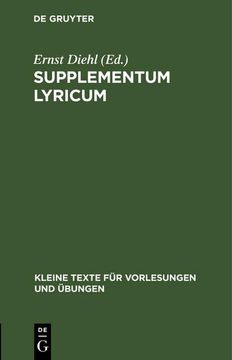 portada Supplementum Lyricum (in German)