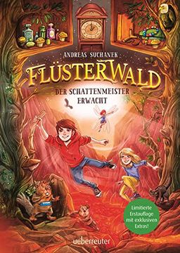 portada Flüsterwald - der Schattenmeister Erwacht: Das Spannende Staffelfinale! Mit Exklusiver Sonderausstattung und "Ranis Notizen" nur in der 1. Auflage! (Flüsterwald, bd. 4) (en Alemán)