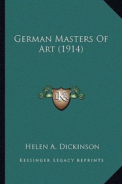 portada german masters of art (1914)