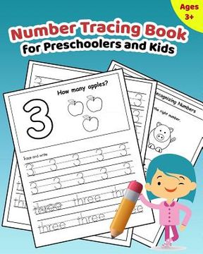 portada Number Tracing Book for Preschoolers and Kids: Learn How to Write and Count Numbers 1 - 10 with Lots of Fun Games and Activities (en Inglés)