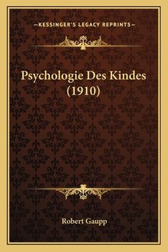 portada Psychologie Des Kindes (1910) (en Alemán)
