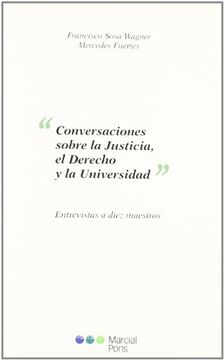 portada conversaciones sobre la justicia, en derecho y la universidad