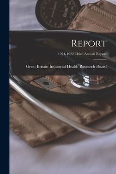 portada Report; 1921-1922 third annual report (in English)
