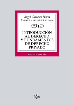 portada Introducción al Derecho y Fundamentos de Derecho Privado (Derecho - Biblioteca Universitaria de Editorial Tecnos)