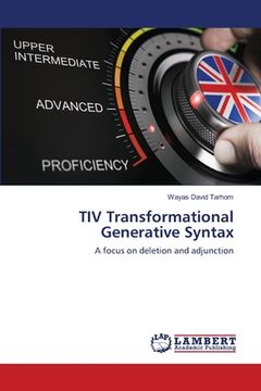 portada TIV Transformational Generative Syntax (en Inglés)
