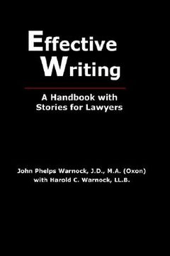 portada effective writing: a handbook with stories for lawyers (en Inglés)