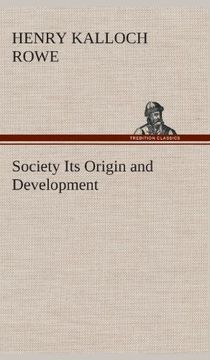 portada Society Its Origin and Development