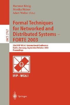 portada formal techniques for networked and distributed systems - forte 2003 (en Inglés)