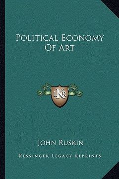 portada political economy of art (en Inglés)