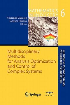 portada multidisciplinary methods for analysis, optimization and control of complex systems (in English)