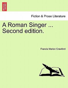 portada a roman singer ... second edition.