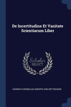 portada De Incertitudine Et Vanitate Scientiarum Liber
