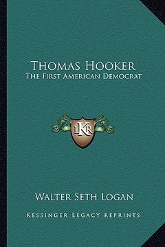 portada thomas hooker: the first american democrat (en Inglés)