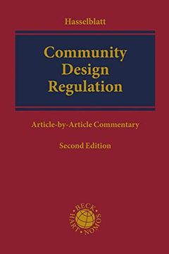 portada Community Design Regulation: An Article by Article Commentary (en Inglés)