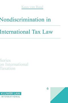 portada non-discrimination in international tax law (en Inglés)