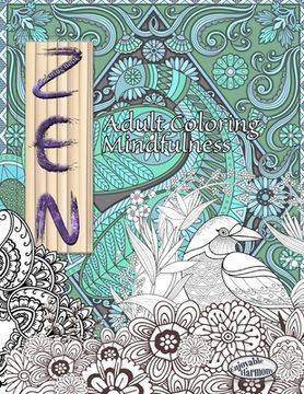 portada ZEN Coloring Book. Adult Coloring Mindfulness: Enjoy mindful coloring with this zen coloring book for adults (in English)